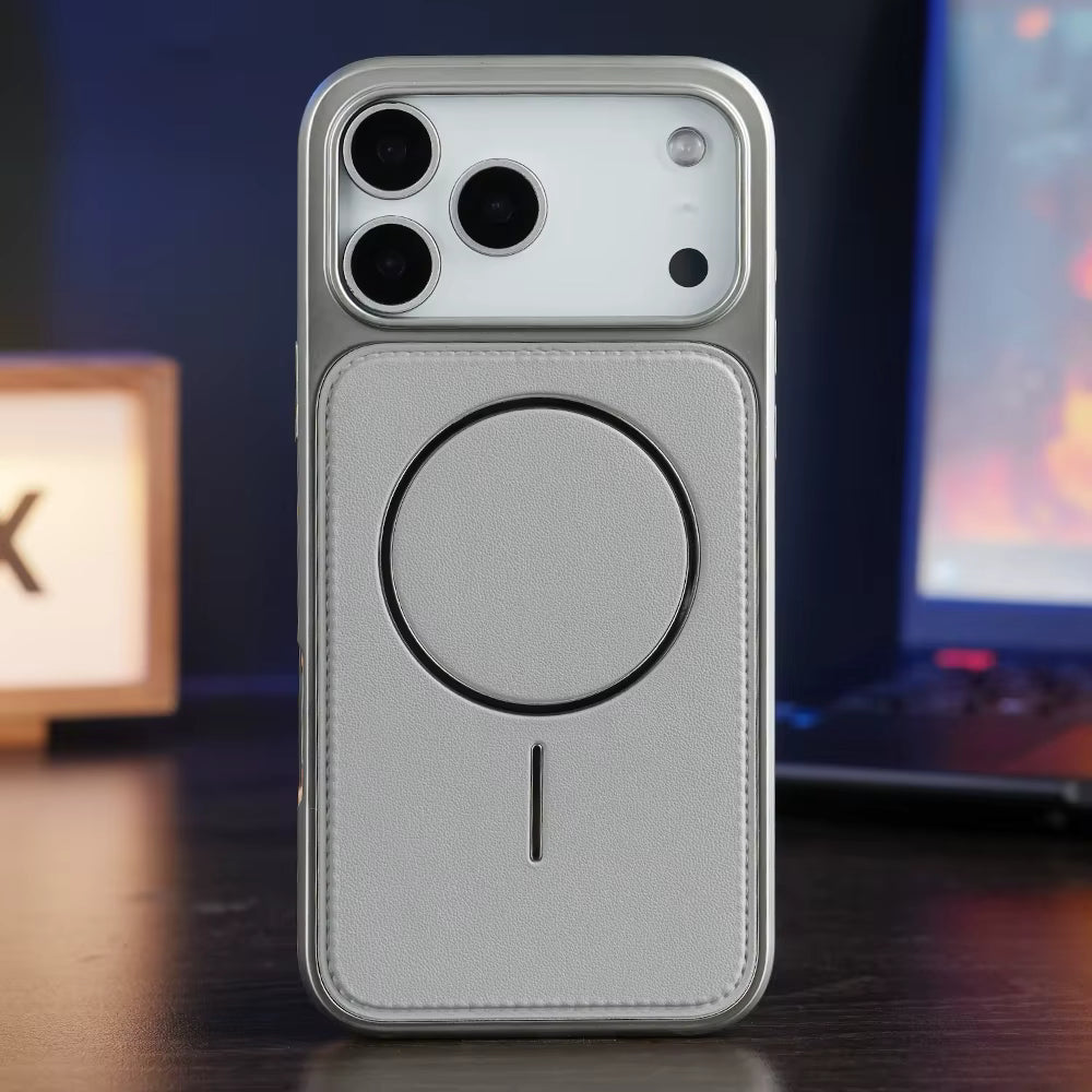 Deri Premium MagSafe Uyumlu iPhone Kılıfı – Manyetik Şarj Destekli, Şık ve Dayanıklı Koruma